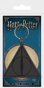 Paper product wholesaling: Harry Potter Deathly Hallows Rubber Keychain