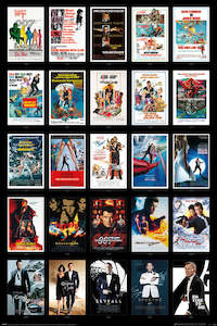 Paper product wholesaling: James Bond 25 Movie Film Scores Maxi Poster