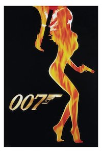 Paper product wholesaling: James Bond Flame Girl Maxi Poster Blockmount