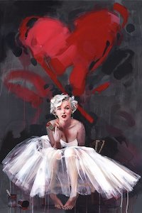 Paper product wholesaling: James Paterson Marilyn Monroe Paint Maxi Art Poster Blockmount