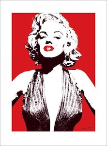 Paper product wholesaling: Marilyn Monroe Red 60x80cm Art Print