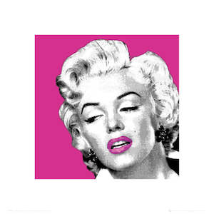 Marilyn Monroe Pop Pink 40x40cm Art Print