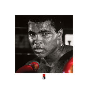 Muhammad Ali Boxing Gloves Colour 40x40cm Art Print