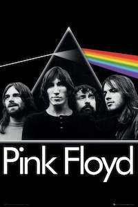 Pink Floyd Dark Side Prism And Band Maxi Poster Blockmount