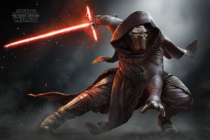 Star Wars Episode VII The Force Awakens Kylo Ren Crouch Maxi Poster