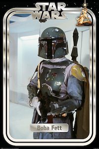 Star Wars Classic Boba Fett Retro Packaging Maxi Poster