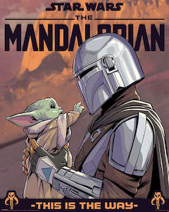 Star Wars : The Mandalorian Hello Little One 40x50cm Mini Poster