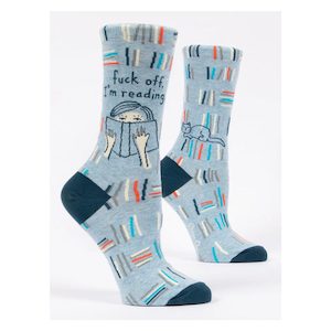 Homewares: Women's Socks - F*ck Off I'm Reading