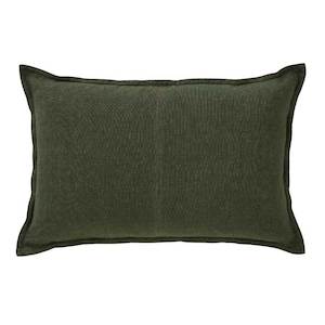 Como Lumbar Linen Cushion - Khaki