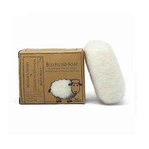 NZ Made Felted Wool Soap - Manuka Honey & Colloidal Oatmeal