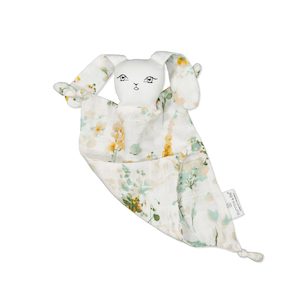 Homewares: Muslin Bunny Baby Comforter - Spring Melody