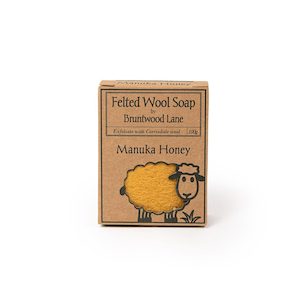 NZ Made Felted Wool Soap - Manuka Honey