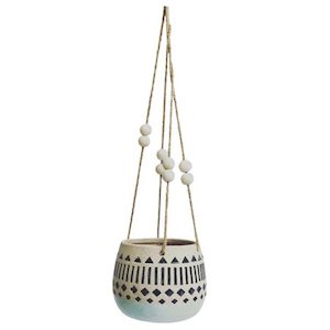 Kyra Hanging Planter - Navy