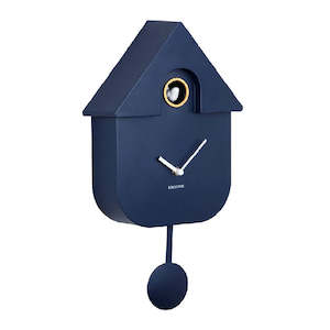 Modern Cuckoo Wall Clock - Dark Blue