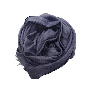 Homewares: Soft Bamboo Scarf – Denim Blue