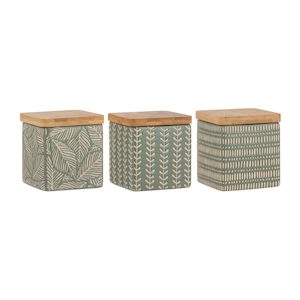 Homewares: Orion Green Canister Set (3pc)