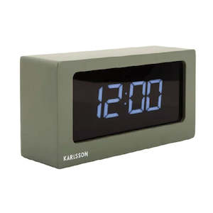 Large Boxed LED Table / Alarm Clock - Green