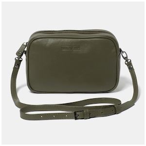 Homewares: Leather Taylor Bag - Olive