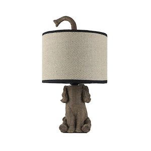 Natural Elephant Lamp (37cm)