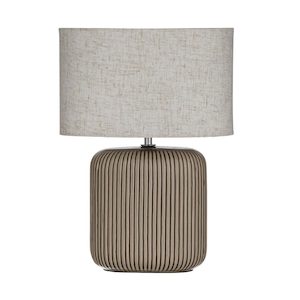 Claro Table Lamp - Brown (37cm)