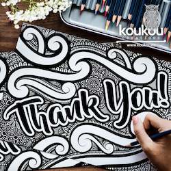 Thank You Colouring Sheet