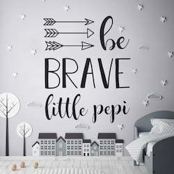 Be Brave Little Pepi Decal