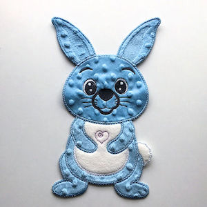 arrow_circle_down Large Bunny Applique