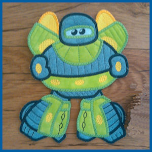 Craft material and supply: arrow_circle_down Large Robot Applique