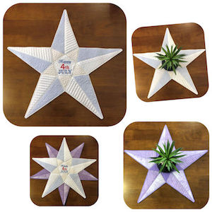 Craft material and supply: arrow_circle_down LARGE STAR APPLIQUE