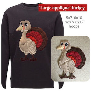 arrow_circle_down Large Turkey Applique