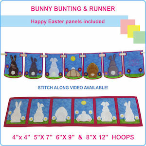 arrow_circle_down Bunny Bunting and Tablerunner