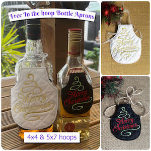 arrow_circle_down Free In the hoop Bottle Apron