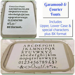 arrow_circle_down Garamond and Courier Font