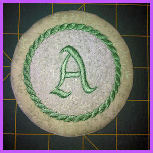 arrow_circle_down In the hoop Alphabet Coasters