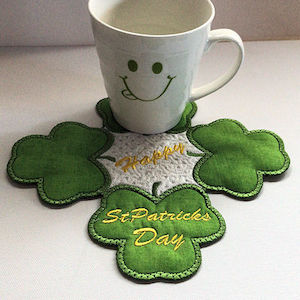 arrow_circle_down Free St Patricks Day Shamrock Coaster