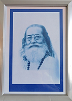 Paramahamsa Hariharananda B/w drawing – Silver frame – Kriya Yoga Associatio…