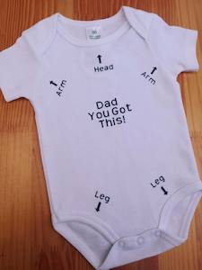 Dad onesie Kruizey Kidz NZ