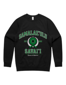 Samalaeulu Varsity Crewneck 5100 - AS Colour - Green Print