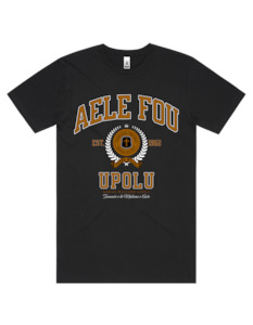 Aele Fou Varsity Tee 5050 - AS Colour - Brown Print