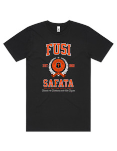 Fusi Safata Varsity Tee 5050 - AS Colour - Orange Print