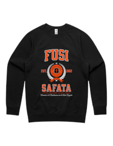 Clothing: Fusi Safata Varsity Crewneck 5100 - AS Colour - Orange Print