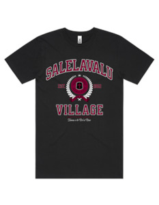 Salelavalu Varsity Tee 5050 - AS Colour - Wine Print