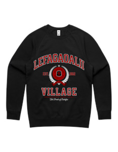 Clothing: Lefagaoalii Varsity Crewneck 5100 - AS Colour - Red Print