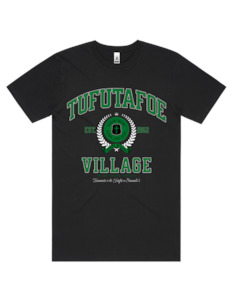 Tufutafoe Varsity Tee 5050 - AS Colour - Green Print