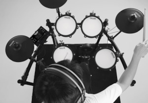 Edrumkit: Nux DM-210 ALL MESH HEAD DIGITAL DRUM KIT