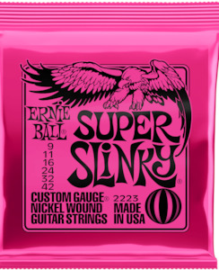 ERNIE BALL- SUPER SLINKY- Nickel wound- Electric guitar string set 9-42