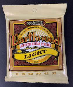 Strings Ernie Ball: ERNIE BALL- Earthwood acoustic guitar string set LIGHT 11-52