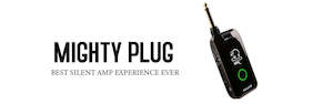 Nux MIGHTYPLUG Remote Modelling Amplug-silent-play gear for both guitarists and bassists.