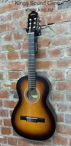 Classical Guitar 3 4: Valencia Classic VC203HCSB Sunburst 3/4 HYBRID