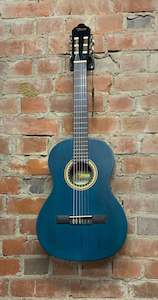 Classical Guitar 3 4: Valencia Classic VC203BU Blue 3/4